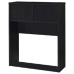 WESTPARK 49-INCH TWIN BOOKCASE HEADBOARD BLACK - Image 6