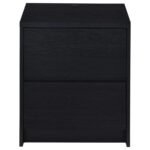 WESTPARK 2-DRAWER NIGHTSTAND LED LIGHTS AND USB BLACK - Image 5