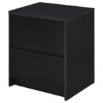 WESTPARK 2-DRAWER NIGHTSTAND LED LIGHTS AND USB BLACK - Image 6