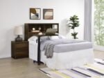 WESTPARK 49-INCH FULL BOOKCASE HEADBOARD DARK PINE - Image 9