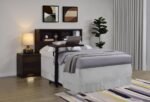 WESTPARK 49-INCH FULL BOOKCASE HEADBOARD DARK PINE - Image 10