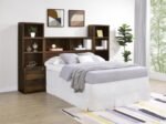 WESTPARK 49-INCH FULL BOOKCASE HEADBOARD DARK PINE - Image 11