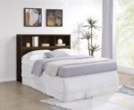 WESTPARK 49-INCH QUEEN BOOKCASE HEADBOARD DARK PINE - Image 2