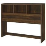 WESTPARK 49-INCH QUEEN BOOKCASE HEADBOARD DARK PINE - Image 4