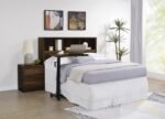 WESTPARK 49-INCH QUEEN BOOKCASE HEADBOARD DARK PINE - Image 9