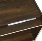 WESTPARK 2-DRAWER NIGHTSTAND LED LIGHTS AND USB DARK PINE - Image 12
