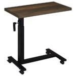 WESTPARK HEIGHT ADJUSTABLE MOBILE BEDROOM C-TABLE DARK PINE - Image 3