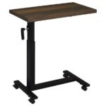 WESTPARK HEIGHT ADJUSTABLE MOBILE BEDROOM C-TABLE DARK PINE - Image 4