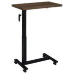 WESTPARK HEIGHT ADJUSTABLE MOBILE BEDROOM C-TABLE DARK PINE - Image 5