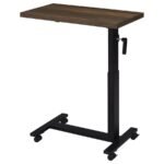 WESTPARK HEIGHT ADJUSTABLE MOBILE BEDROOM C-TABLE DARK PINE - Image 7