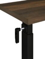 WESTPARK HEIGHT ADJUSTABLE MOBILE BEDROOM C-TABLE DARK PINE - Image 11