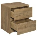 WESTPARK 2-DRAWER NIGHTSTAND LED LIGHTS AND USB MANGO - Image 4