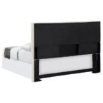 PIRRO UPHOLSTERED KING PANEL HEADBOARD SAND - Image 4