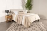 PIRRO UPHOLSTERED KING PANEL HEADBOARD SAND - Image 10