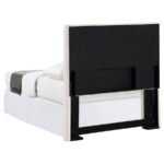 PIRRO UPHOLSTERED TWIN PANEL HEADBOARD SAND - Image 4