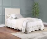 PIRRO UPHOLSTERED TWIN PANEL HEADBOARD SAND - Image 10