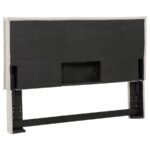IZZY UPHOLSTERED QUEEN OR FULL PANEL HEADBOARD SAND - Image 4