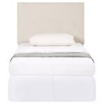 IZZY UPHOLSTERED TWIN PANEL HEADBOARD SAND - Image 3