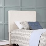 KOSMO UPHOLSTERED TWIN PANEL HEADBOARD SAND - Image 2