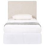 KOSMO UPHOLSTERED TWIN PANEL HEADBOARD SAND - Image 3