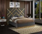 Vector Velvet Upholstered Bed - Image 2