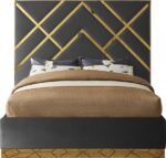 Vector Velvet Upholstered Bed - Image 3