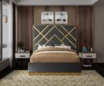 Vector Velvet Upholstered Bed - Image 4