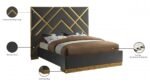 Vector Velvet Upholstered Bed - Image 6