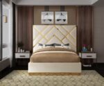 Vector Velvet Upholstered Bed - Image 4