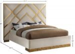 Vector Velvet Upholstered Bed - Image 5