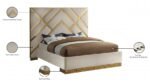 Vector Velvet Upholstered Bed - Image 6
