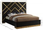 Vector Velvet Upholstered Bed - Image 5