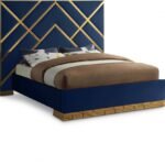 Vector Velvet Upholstered Bed