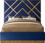 Vector Velvet Upholstered Bed - Image 3
