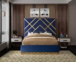 Vector Velvet Upholstered Bed - Image 4