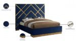 Vector Velvet Upholstered Bed - Image 6
