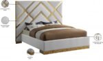 Vector Vegan Leather Upholstered Bed - Image 6