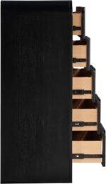 Fluted Solid Wood And Oak Veneer Chest - Image 5