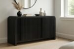 Fluted Solid Wood And Oak Veneer Dresser - Image 2