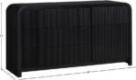 Fluted Solid Wood And Oak Veneer Dresser - Image 13