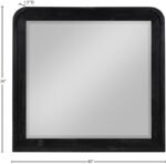 Fluted Solid Wood And Oak Veneer Mirror - Image 6