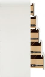 Fluted Solid Wood And Oak Veneer Chest - Image 5