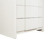 Fluted Solid Wood And Oak Veneer Chest - Image 9