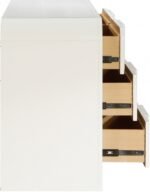 Fluted Solid Wood And Oak Veneer Dresser - Image 7