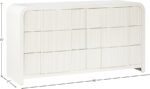 Fluted Solid Wood And Oak Veneer Dresser - Image 13