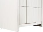 Fluted Solid Wood And Oak Veneer Nightstand - Image 9