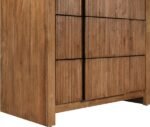 Fluted Solid Wood And Oak Veneer Chest - Image 9