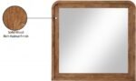 Fluted Solid Wood And Oak Veneer Mirror - Image 8