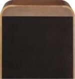 Fluted Solid Wood And Oak Veneer Nightstand - Image 7