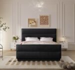Paxton Chenille Fabric Upholstered Bed - Image 4